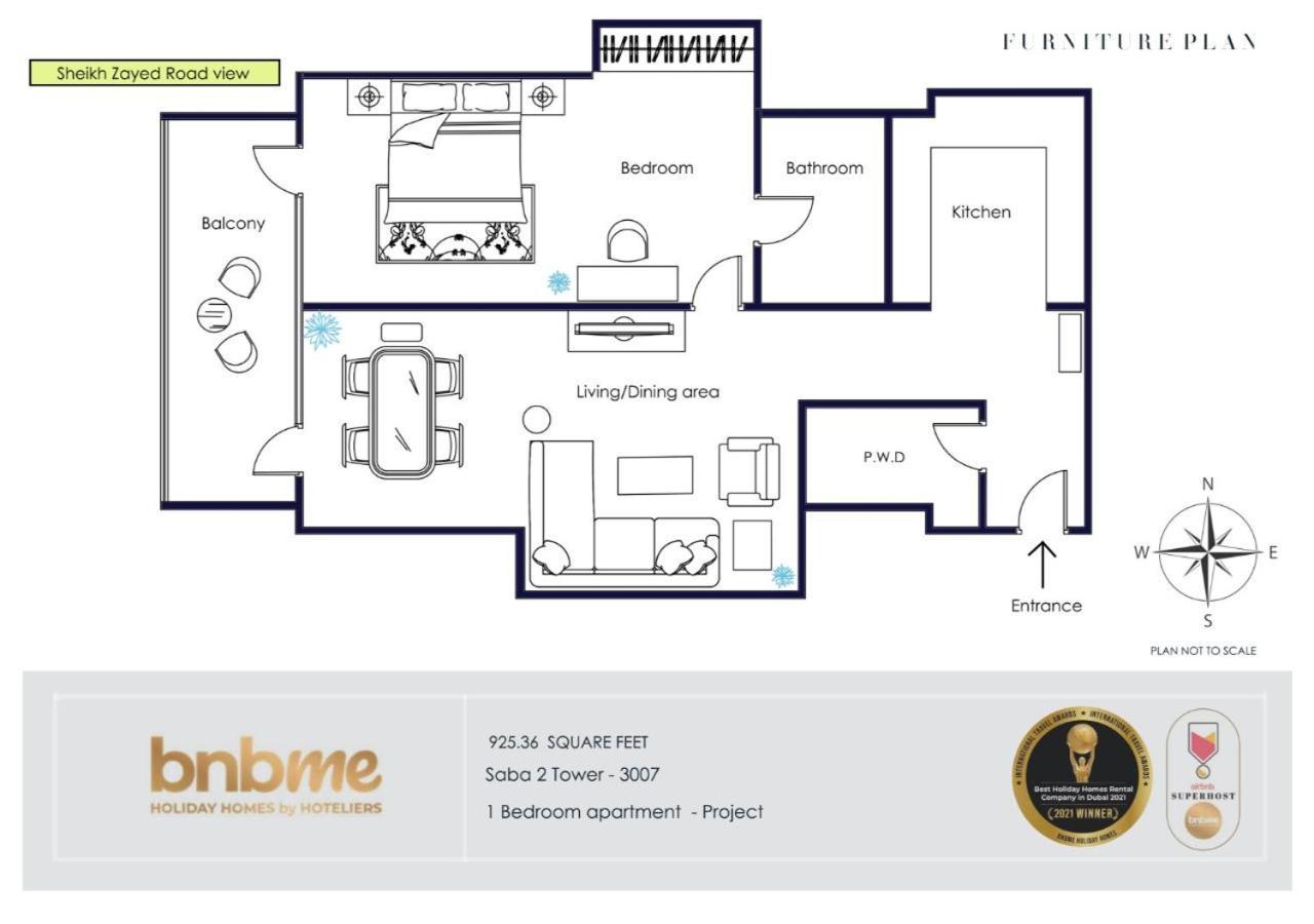 Bnbmehomes - Saba Tower Dubai Exterior photo